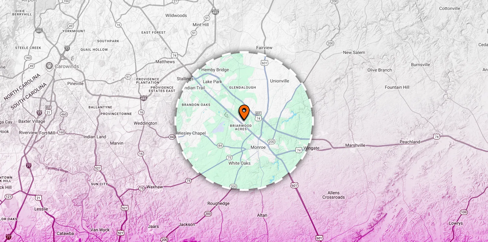 map full width fixed